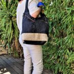 Sac en jean noir et beige Kalinka a lepaule 150x150 - Sac en jean noir et beige KALINKA